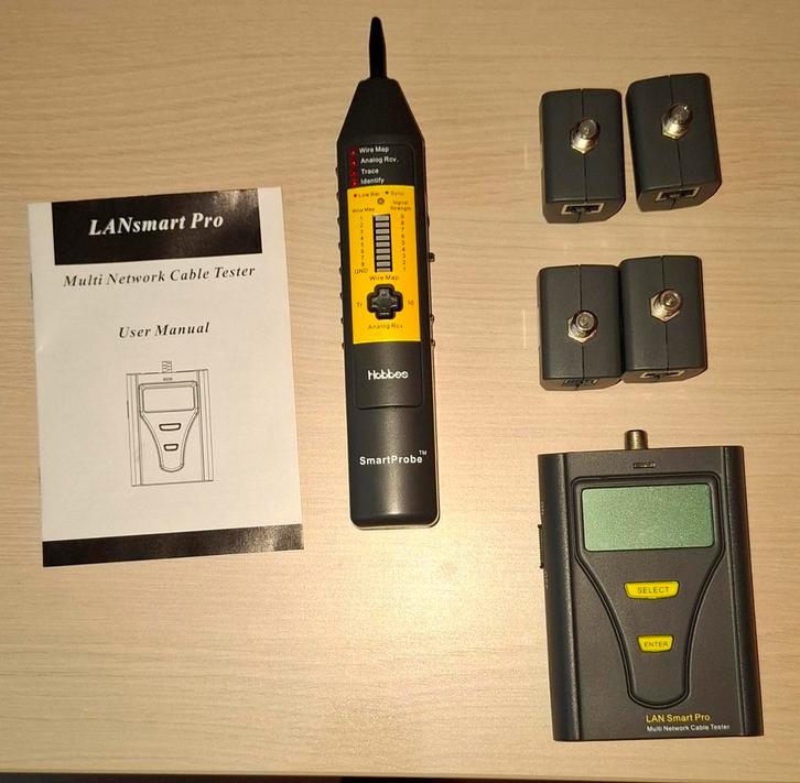 LANsmart Pro Netwerkkabel Tester, Telecommunicatie, Datacommunicatie en VoIP, Gebruikt, Ophalen of Verzenden