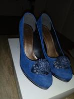Blauwe hakken maatje 38, Ophalen, Zo goed als nieuw, Blauw