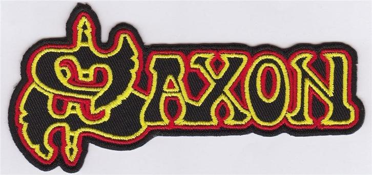 Saxon stoffen opstrijk patch embleem, Verzamelen, Muziek, Artiesten en Beroemdheden, Nieuw, Kleding, Ophalen of Verzenden