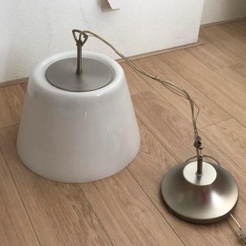 Hanglamp Melkglas doorsnede 40cm hoog 27 cm beschikbaar voor biedingen