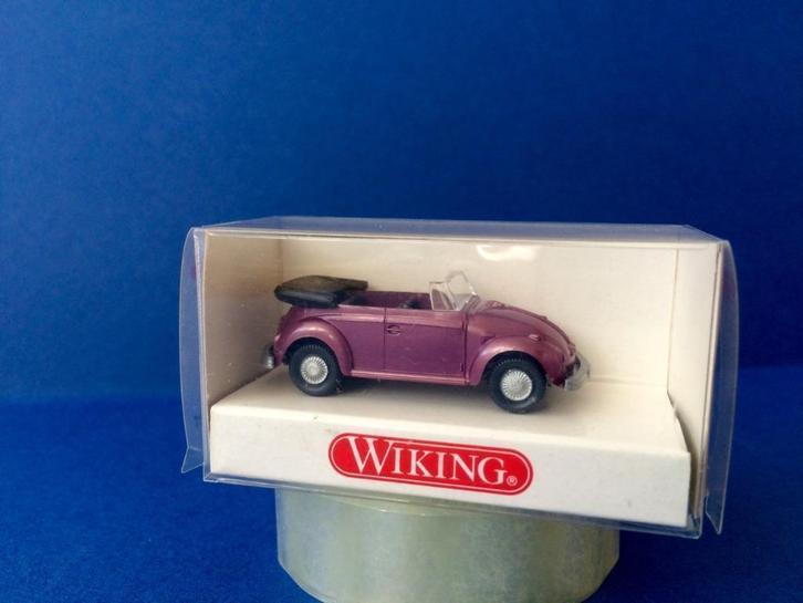 wiking 3301 VW Kever cabriolet paars 1/87 h0, Hobby en Vrije tijd, Modelauto's | 1:87, Nieuw, Bus of Vrachtwagen, Wiking, Ophalen of Verzenden