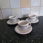 Riverdale 3 Espresso kopjes met schotels, Huis en Inrichting, Keuken | Servies, Nieuw, Ophalen of Verzenden, Overige stijlen, Kop(pen) en/of Schotel(s)
