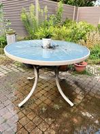 Gratis af te halen ronde tuintafel, Tuin en Terras, Tuintafels, Ophalen, Gebruikt, Rond, Kunststof