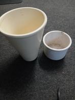 te koop 2 bloempotten, Tuin en Terras, Bloempotten, Ophalen, Rond, Binnen, Zo goed als nieuw