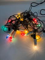 Vintage gekleurde kaarsverlichting kerstlampjes, 16 stuks., Diversen, Kerst, Ophalen of Verzenden, Gebruikt