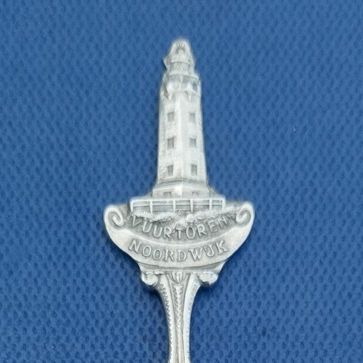 verzilverd lepeltje vuurtoren Noordwijk, Antiek en Kunst, Antiek | Bestek, Ophalen of Verzenden
