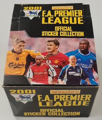 2001 Merlin F.A. Premier League Sticker Collection Box/50pks beschikbaar voor biedingen