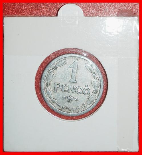 Ⰶ CROWN OF ST STEPHEN (1941-1944): HUNGARY 1 PENGO 1941!, Postzegels en Munten, Munten | Europa | Niet-Euromunten, Losse munt