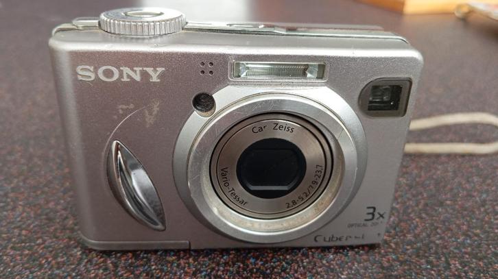 Sony DSC-W5 5,1 megapixel compact camera 3 x zoom met kaart, Audio, Tv en Foto, Fotocamera's Digitaal, Gebruikt, Compact, Sony