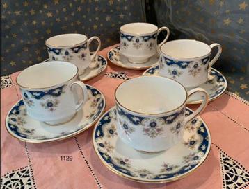 5x Paragon bone China, England “Coniston” cup and saucer beschikbaar voor biedingen