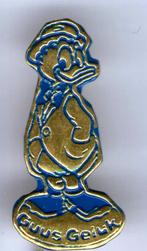 Guus Geluk blauw op koper Walt Disney speldjes( R_107 ), Verzamelen, Verzenden, Nieuw, Figuurtje, Speldje of Pin