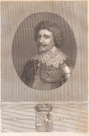 	 Portret Prins Frederik Hendrik Staalgravure C. Ed. Taurel beschikbaar voor biedingen