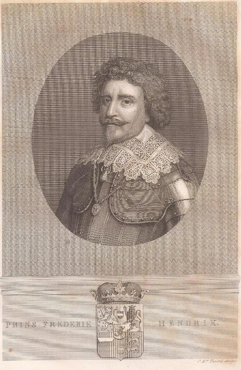 Portret Prins Frederik Hendrik Staalgravure C. Ed. Taurel, Antiek en Kunst, Kunst | Etsen en Gravures, Ophalen of Verzenden