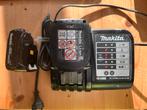 Makita Accu Lader + 2 Accu’s, Ophalen of Verzenden, Gebruikt