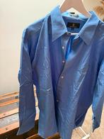 Blauw overhemd Valentino Gerani - 34/35, Blauw, Valentino, Ophalen of Verzenden, Zo goed als nieuw