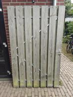 Houten poort, Tuin en Terras, Ophalen, Zo goed als nieuw, Hout, Draaipoort