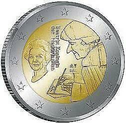 2 euro munt 2011 Erasmus, niet in omloop geweest, Postzegels en Munten, Munten | Nederland, Losse munt, Euro's, Koningin Beatrix