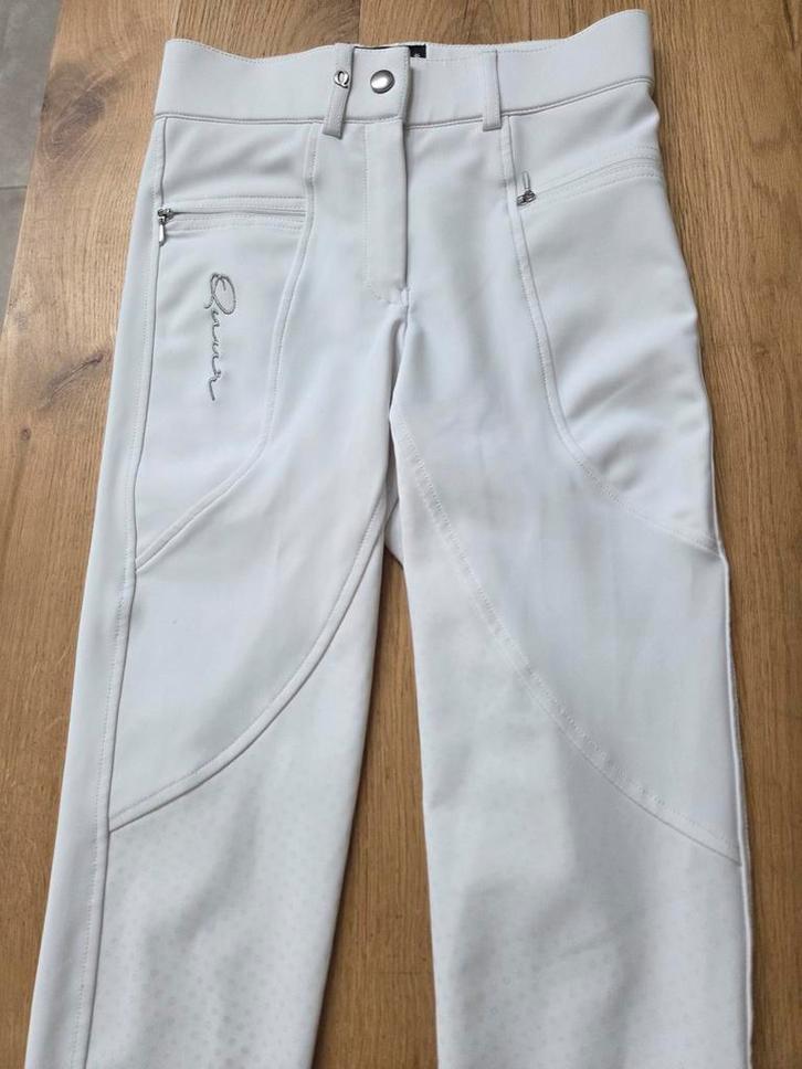 Witte paardrijbroek / rijbroek  voor wedstrijden. Quur, Dieren en Toebehoren, Paardrijkleding, Zo goed als nieuw, Onderkleding