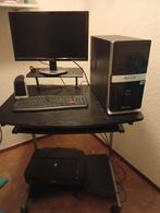 Computer te koop met printer en meubels alles voor € 300,00, Huis en Inrichting, Kasten | Computermeubels, Ophalen, Zo goed als nieuw