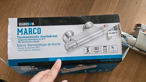 Thermostatische douchekraan Handson met doos, Doe-het-zelf en Verbouw, Sanitair, Zo goed als nieuw, Douche, Koper, Ophalen of Verzenden