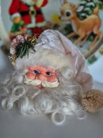 Brocante Kerstman hoofd, Kersthanger, Crème, 21 cm, Ophalen, Nieuw, Knutselwerk