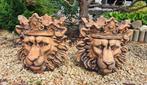 Beton leeuw bloempotten, Tuin en Terras, Ophalen, Nieuw, Beton, Dierenbeeld
