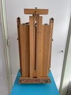 Houten schildersezel met opbergkist – inklapbaar model, Hobby en Vrije tijd, Schilderen, Ophalen of Verzenden, Gebruikt, Ezel