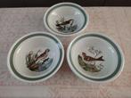 Portmeirion Birds of britan papschaaltjes 3x, Ophalen of Verzenden, Zo goed als nieuw, Glas, Overige stijlen