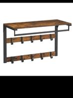 Wand garderobe met plank en 10 verstelbare haken, Wandkapstok, Nieuw, Ophalen of Verzenden, Minder dan 100 cm