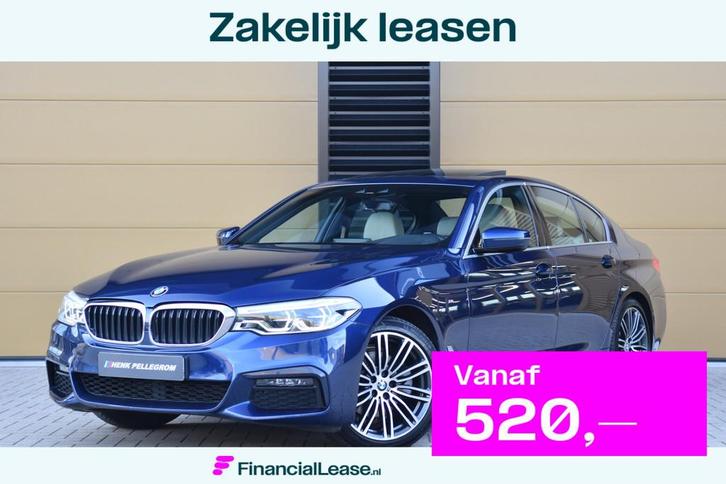 BMW 5 Serie 520i High Executive * ComfortStoelen * Harman/Ka, Auto's, BMW, Bedrijf, Lease, Financial lease, 5-Serie, ABS, Achteruitrijcamera