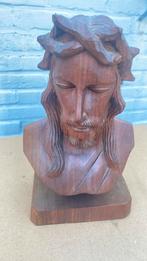 Mooi houten christus beeld hoogte 32 centimeter, Ophalen of Verzenden