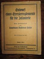 Exercitie reglement Infanterie Pfeifer '21 Exerzierreglement, Ophalen of Verzenden, Landmacht, Duitsland, Boek of Tijdschrift