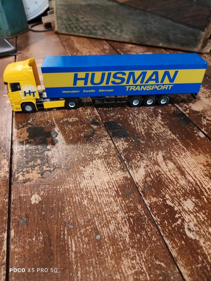 Huisman transport vrachtwagen model auto 1:50, Hobby en Vrije tijd, Modelauto's | 1:50, Zo goed als nieuw, Bus of Vrachtwagen