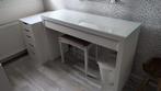 Kaptafel wit Ikea malm + ladekastje - Zeer goede staat, Huis en Inrichting, Tafels | Kaptafels, Ophalen, 50 tot 100 cm, Zo goed als nieuw