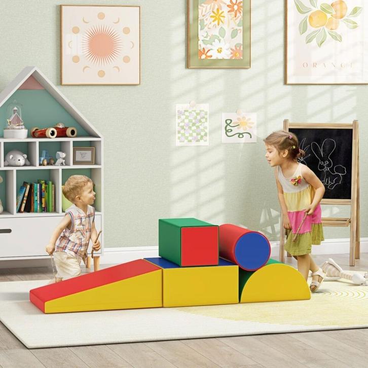 5 delige Speelblokken set | Hindernisbaan, Kinderen en Baby's, Speelgoed | Babyspeelgoed, Nieuw, Overige typen, Ophalen of Verzenden
