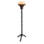 Zeer bijzonder vintage brutalist Nautische design vloerlamp, Huis en Inrichting, Lampen | Vloerlampen, Ophalen, Gebruikt, Glas