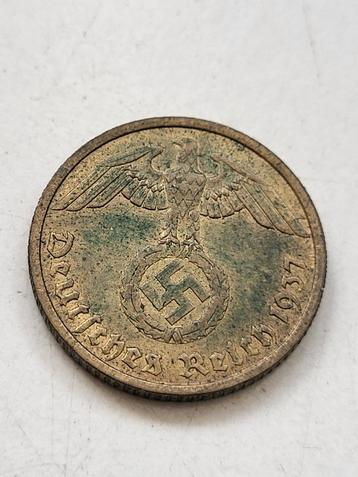 Deutsches Reich 10 pfennig 1937 type A - Hakenkruis beschikbaar voor biedingen