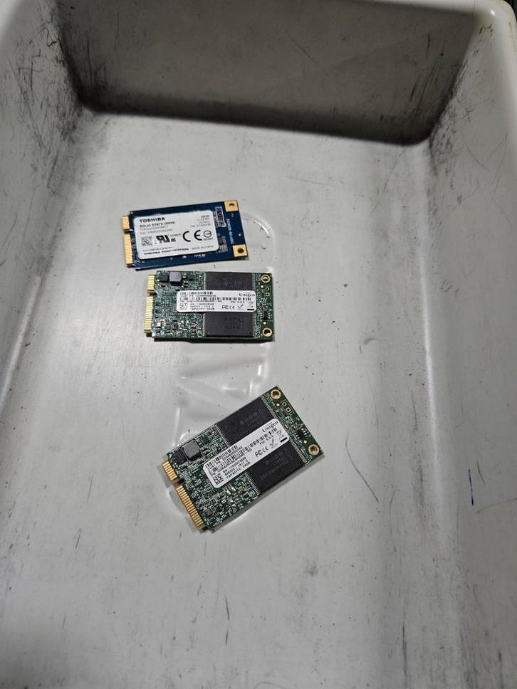 Verschillende merken 24gb msata ssd strip, Computers en Software, Harde schijven, Gebruikt, Laptop, Intern, SSD, Ophalen of Verzenden