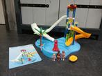 Playmobil zwembad met boekje., Ophalen of Verzenden, Zo goed als nieuw, Complete set