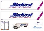 Vrachtauto decal 1:50 Binfurst Hendrik Ido Ambacht, Hobby en Vrije tijd, Modelauto's | 1:50, Verzenden, Nieuw, Bus of Vrachtwagen