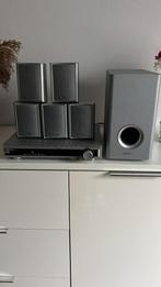 5.1 Surround Sound Set met Subwoofer en Receiver – Hiteker, Zo goed als nieuw, 5.1-systeem, Dvd-speler, 40 tot 70 watt
