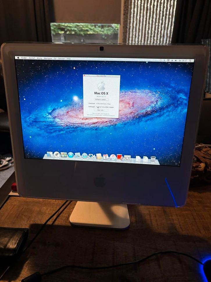 Klassieke iMac 17 inch Core 2 Duo - Verzamelaarsobject, Computers en Software, Apple Desktops, Gebruikt, iMac, HDD, 2 tot 3 Ghz