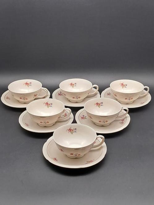 6 kop en schotels Zerscherzer Bavaria, Huis en Inrichting, Keuken | Servies, Zo goed als nieuw, Kop(pen) en/of Schotel(s), Overige stijlen