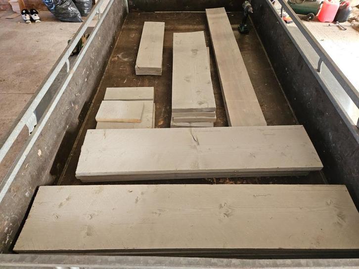 Partij steigerhout, Doe-het-zelf en Verbouw, Hout en Planken, Gebruikt, Plank, Steigerhout, Minder dan 200 cm, 25 tot 50 mm, Ophalen