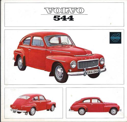 oldtimer Volvo PV544 katterug PV folder - brochure, Boeken, Auto's | Folders en Tijdschriften, Zo goed als nieuw, Volvo, Ophalen of Verzenden
