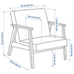 IKEA EKENÄSET armchair, Ophalen, Zo goed als nieuw