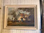 Schilderij: Hoeve in Landschap, Antiek en Kunst, Ophalen