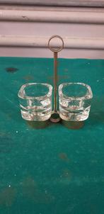 waxine houder vmet 2 glaasjes, Ophalen of Verzenden, 'T Olde Gre-j, Info@toldegrej.nl, Endepoelstraat 20f Didam