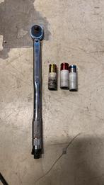 Momentsleutel plus doppen, Auto diversen, Autogereedschap, Ophalen of Verzenden, Gebruikt