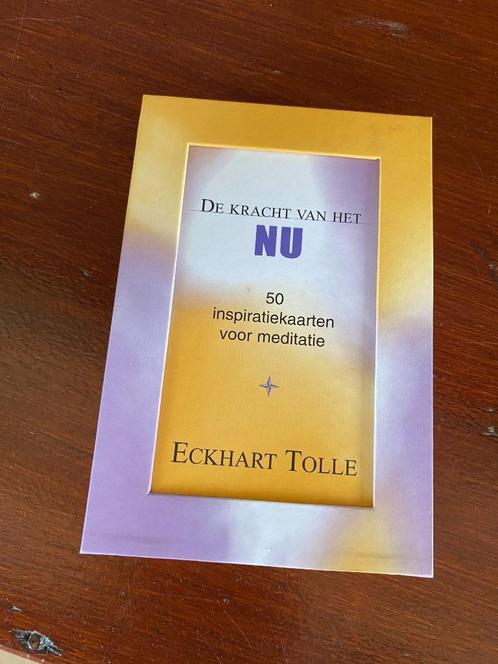 De Kracht van het NU  50 inspiratiekaarten Eckhart Tolle, Boeken, Esoterie en Spiritualiteit, Zo goed als nieuw, Achtergrond en Informatie